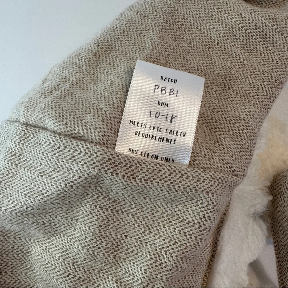 Native Fable Polar Bear 2-3Y Toddler‎ Bonnet Faux Fur Ivory Handmade Small Shop